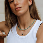 WANDERLUST LIFE Fine Cord Necklace in Marcasite