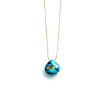 WANDERLUST LIFE Fine Cord Necklace in Mohave Turquoise