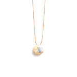 Fine Cord Necklace in Mother of Pearl