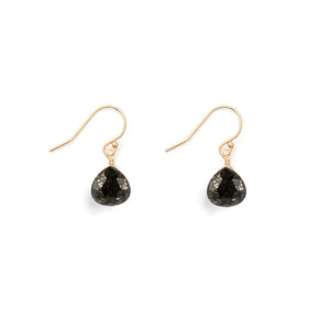 Marcasite Isla Drop Earrings in Black