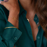 WANDERLUST LIFE Unity Circle Chain Bracelet - Gold