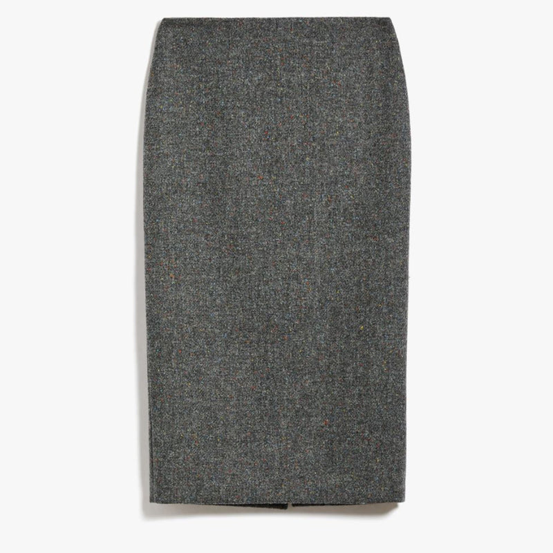 Virgus Wool Skirt in Dark Grey